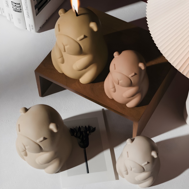 Capybara Pudding Baking Silico - огляд і ціна Candle Making Tutorial