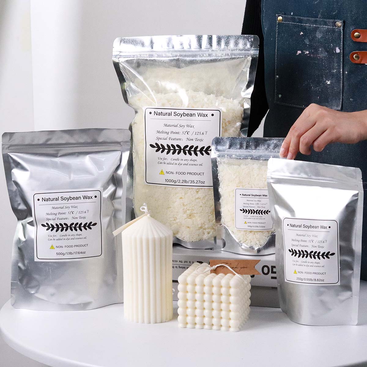 100/250/500/1000g Natural Soy  - огляд і ціна Candle Making Kits