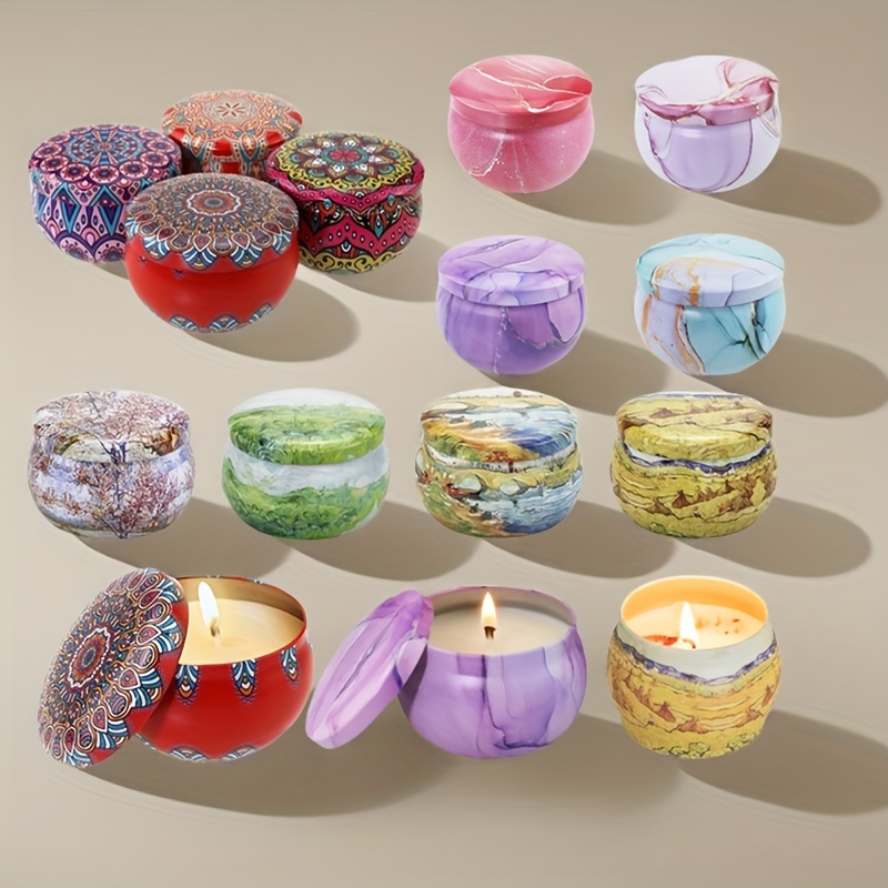 4Pcs Candy Box Candle Tin Jars - огляд і ціна Candle Making Jug