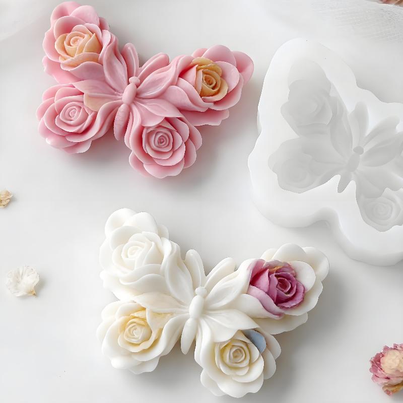 DIY Rose Butterfly Form Silico - огляд і ціна Candle Making Tutorial