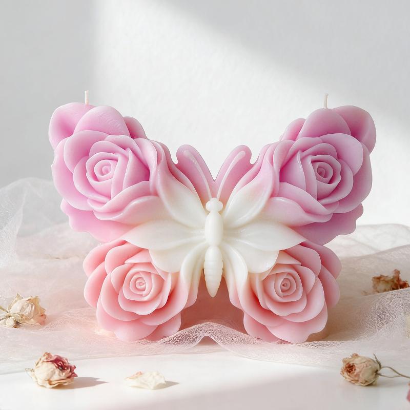 DIY Rose Butterfly Form Silico - огляд і ціна Candle Making Tutorial