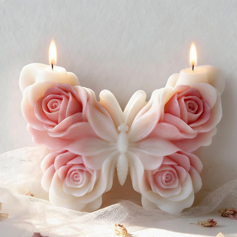 DIY Rose Butterfly Form Silico - огляд і ціна Candle Making Tutorial