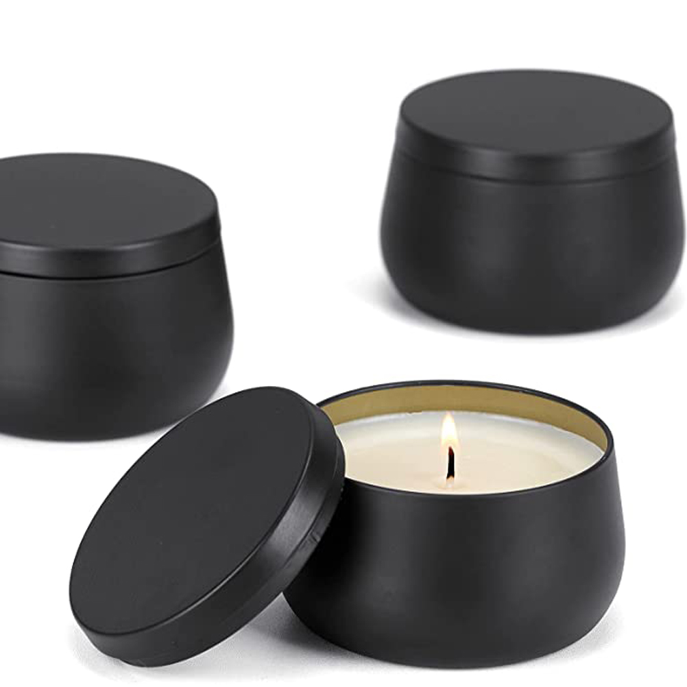 12pcs 8oz White Black Gold Met - огляд і ціна Tin Container Lid